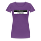 Equal Power T-Shirt - Women Short Sleeve - EPV-Black - purple