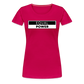 Equal Power T-Shirt - Women Short Sleeve - EPV-Black - dark pink
