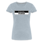 Equal Power T-Shirt - Women Short Sleeve - EPV-Black - heather ice blue