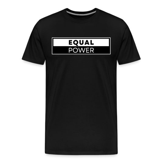 Equal Power T-Shirt - Men Short Sleeve - EPV-White - black