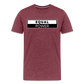 Equal Power T-Shirt - Men Short Sleeve - EPV-White - heather burgundy