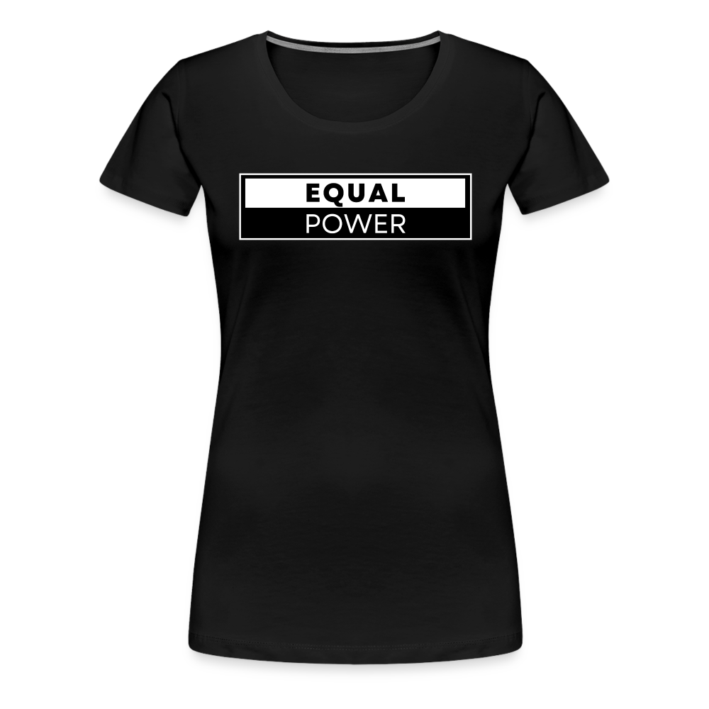 Equal Power T-Shirt - Women Short Sleeve - EPV-White - black