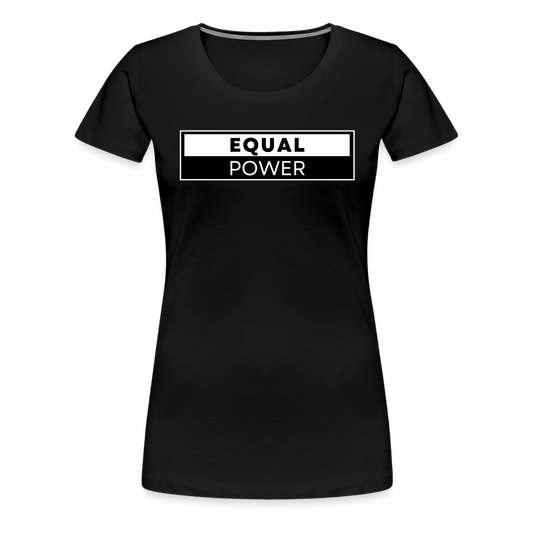 Equal Power T-Shirt - Women Short Sleeve - EPV-White - black