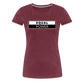 Equal Power T-Shirt - Women Short Sleeve - EPV-White - heather burgundy