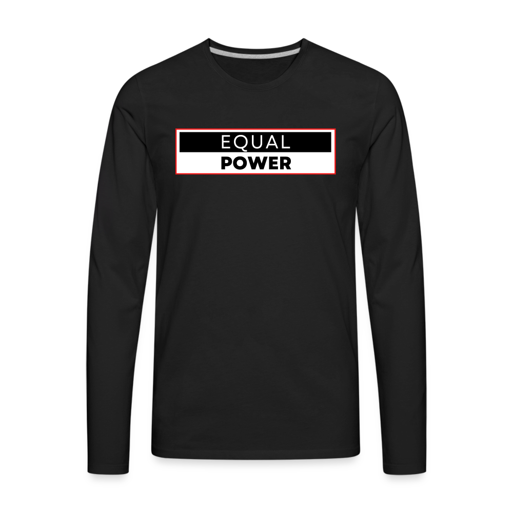 Equal Power T-Shirt - Men Long Sleeve - EPV-Red - black