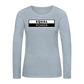 Equal Power T-Shirt - Women Long Sleeve - EPV-White - heather ice blue