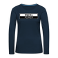 Equal Power T-Shirt - Women Long Sleeve - EPV-White - deep navy