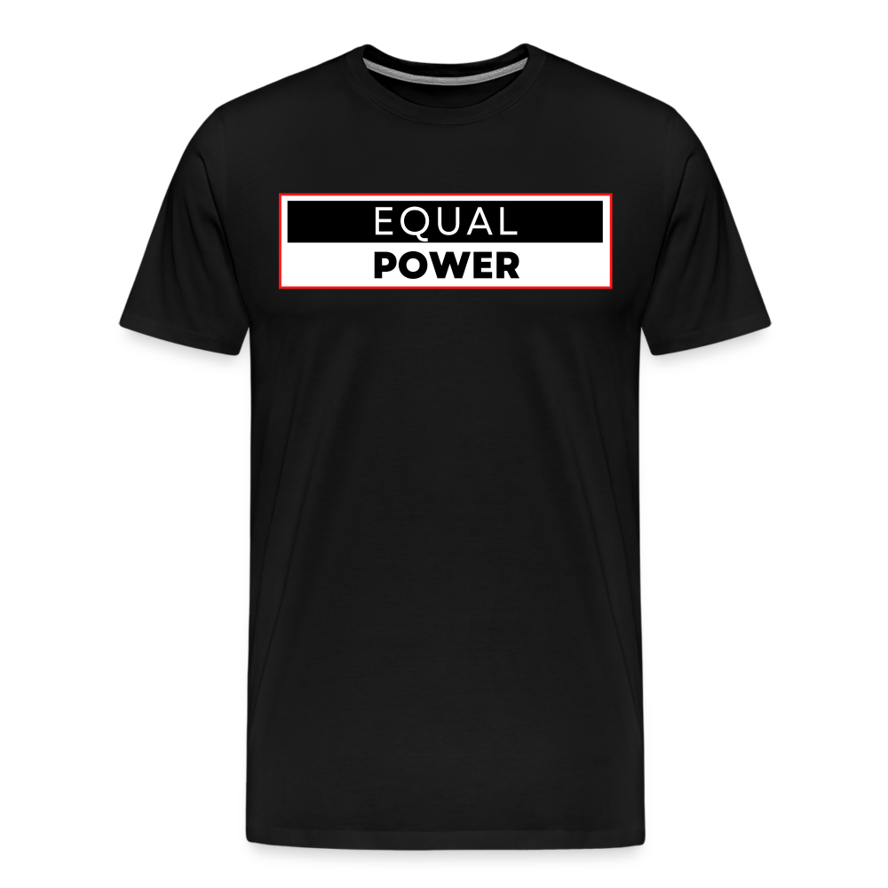 Equal Power T-Shirt - Men Short Sleeve - EPV-Red - black