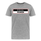Equal Power T-Shirt - Men Short Sleeve - EPV-Red - heather gray