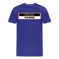 Equal Power T-Shirt - Men Short Sleeve - EPV-Red - royal blue