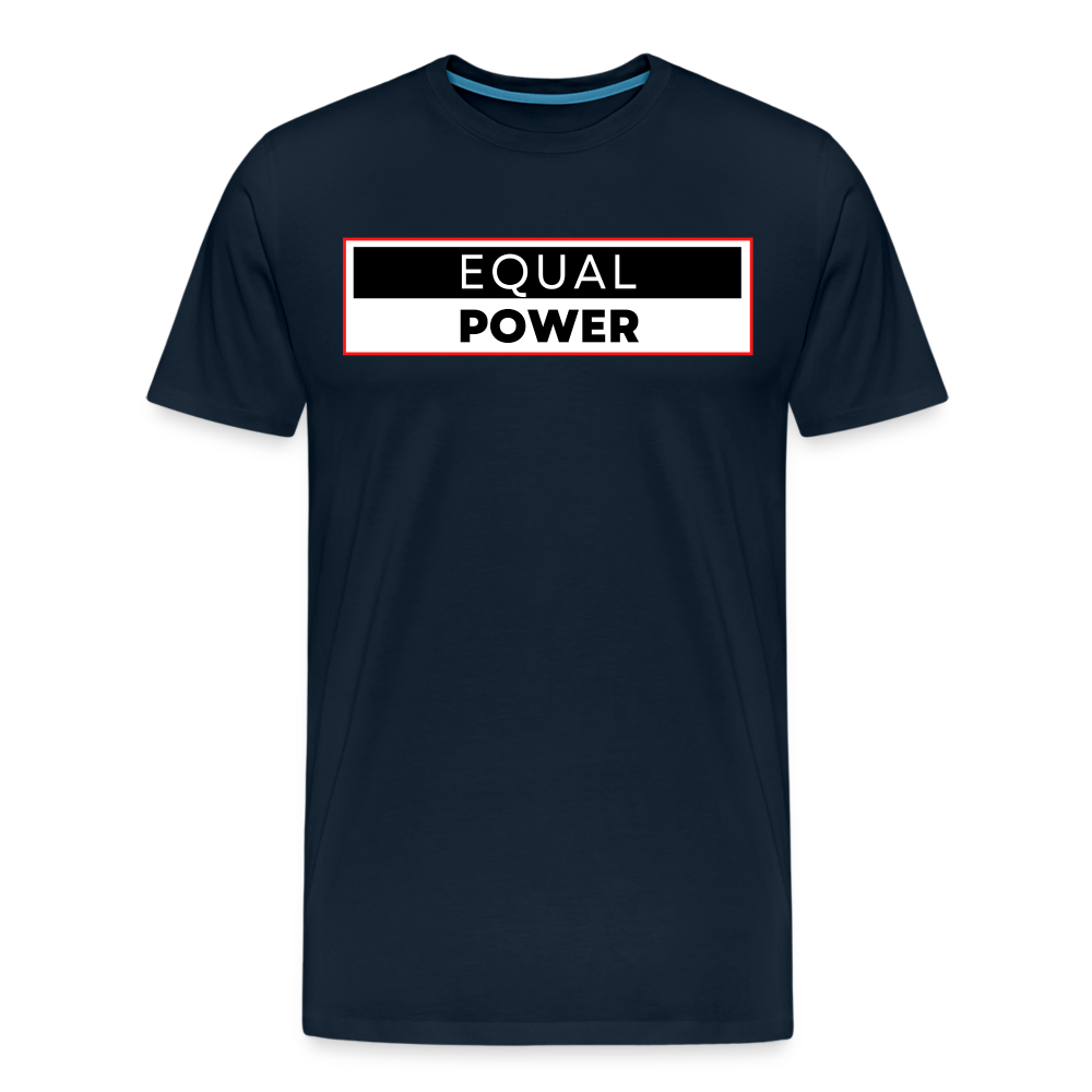 Equal Power T-Shirt - Men Short Sleeve - EPV-Red - deep navy