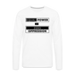 Equal Power T-Shirt - Men Long Sleeve - EPZ-Black - white
