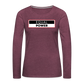 Equal Power T-Shirt - Women Long Sleeve - EPV-Red - heather burgundy