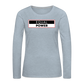 Equal Power T-Shirt - Women Long Sleeve - EPV-Red - heather ice blue