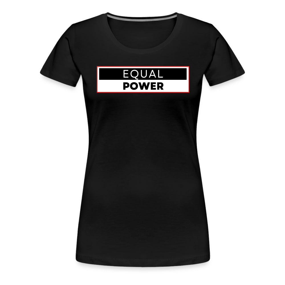 Equal Power T-Shirt - Women Short Sleeve - EPV-Red - black