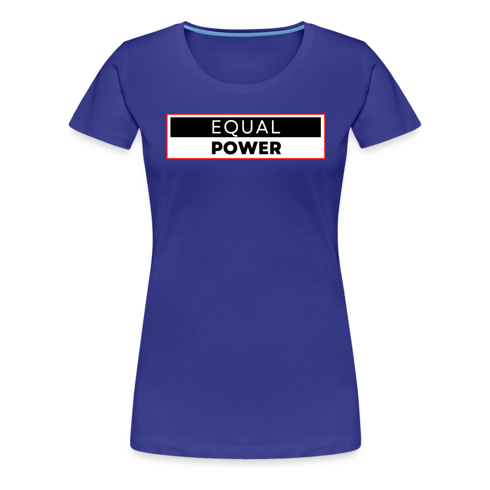 Equal Power T-Shirt - Women Short Sleeve - EPV-Red - royal blue