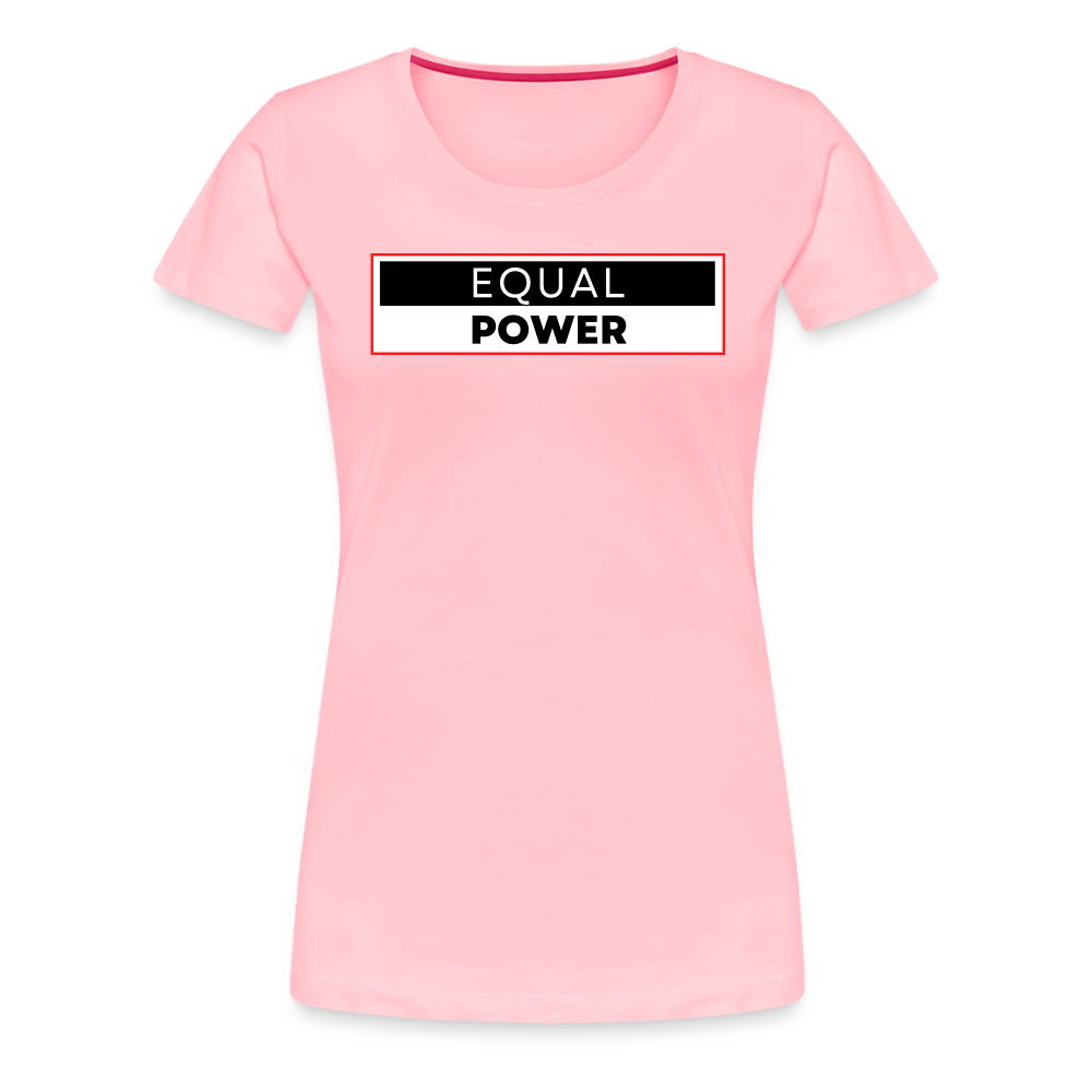 Equal Power T-Shirt - Women Short Sleeve - EPV-Red - pink