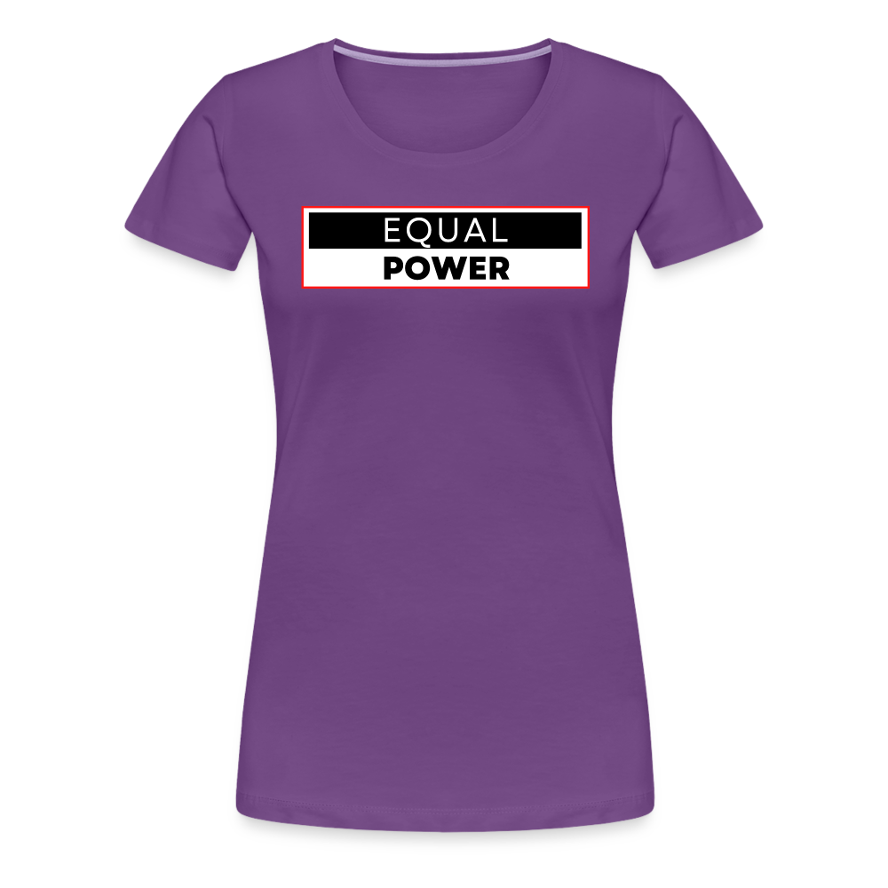 Equal Power T-Shirt - Women Short Sleeve - EPV-Red - purple