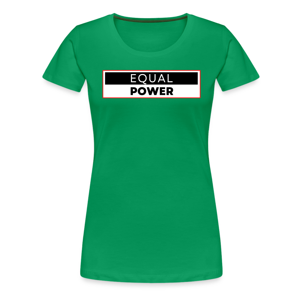 Equal Power T-Shirt - Women Short Sleeve - EPV-Red - kelly green