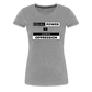 Equal Power T-Shirt - Women Short Sleeve - EPZ-Black - heather gray