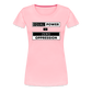 Equal Power T-Shirt - Women Short Sleeve - EPZ-Black - pink