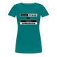 Equal Power T-Shirt - Women Short Sleeve - EPZ-Black - teal