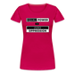 Equal Power T-Shirt - Women Short Sleeve - EPZ-Black - dark pink