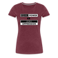 Equal Power T-Shirt - Women Short Sleeve - EPZ-Black - heather burgundy