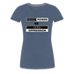 Equal Power T-Shirt - Women Short Sleeve - EPZ-Black - heather blue