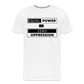 Equal Power T-Shirt - Men Short Sleeve - EPZ-Black - white