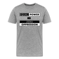 Equal Power T-Shirt - Men Short Sleeve - EPZ-Black - heather gray