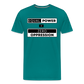 Equal Power T-Shirt - Men Short Sleeve - EPZ-Black - teal