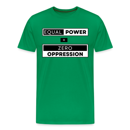 Equal Power T-Shirt - Men Short Sleeve - EPZ-Black - kelly green