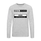 Equal Power T-Shirt - Men Long Sleeve - EPZ-White - heather gray