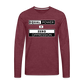 Equal Power T-Shirt - Men Long Sleeve - EPZ-White - heather burgundy