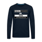 Equal Power T-Shirt - Men Long Sleeve - EPZ-White - deep navy