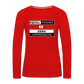 Equal Power T-Shirt - Women Long Sleeve - EPZ-White - red