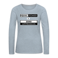 Equal Power T-Shirt - Women Long Sleeve - EPZ-White - heather ice blue