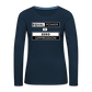 Equal Power T-Shirt - Women Long Sleeve - EPZ-White - deep navy