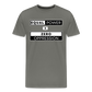 Equal Power T-Shirt - Men Short Sleeve - EPZ-White - asphalt gray
