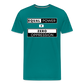 Equal Power T-Shirt - Men Short Sleeve - EPZ-White - teal