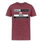 Equal Power T-Shirt - Men Short Sleeve - EPZ-White - heather burgundy