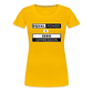 Equal Power T-Shirt - Women Short Sleeve - EPZ-White - sun yellow