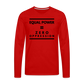 Equal Power T-Shirt - Men Long Sleeve - Sym-Black - red