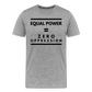 Equal Power T-Shirt - Men Short Sleeve - Sym-Black - heather gray