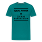 Equal Power T-Shirt - Men Short Sleeve - Sym-Black - teal