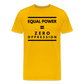 Equal Power T-Shirt - Men Short Sleeve - Sym-Black - sun yellow