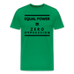 Equal Power T-Shirt - Men Short Sleeve - Sym-Black - kelly green