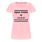 Equal Power T-Shirt - Women Short Sleeve - Sym-Black - pink