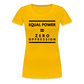 Equal Power T-Shirt - Women Short Sleeve - Sym-Black - sun yellow